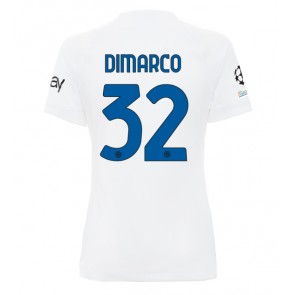 Inter Milan Federico Dimarco #32 Gostujuci Dres za Ženska 2023-24 Kratak Rukavima